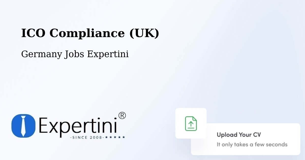 UK Data Protection & ICO Compliance – Ostfildern - Germany Jobs Expertini